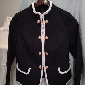 Talbot's dressy black cotton/spandex jacket, NWT